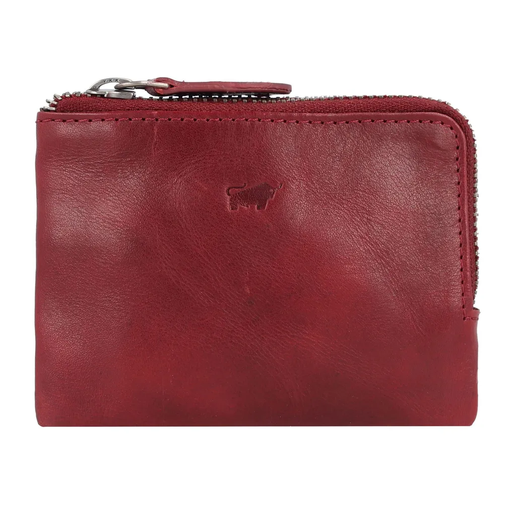 Étui Cuir Arezzo RFID Rosso : Sécurité et Style Mini Wallet 3 Chaines - 2