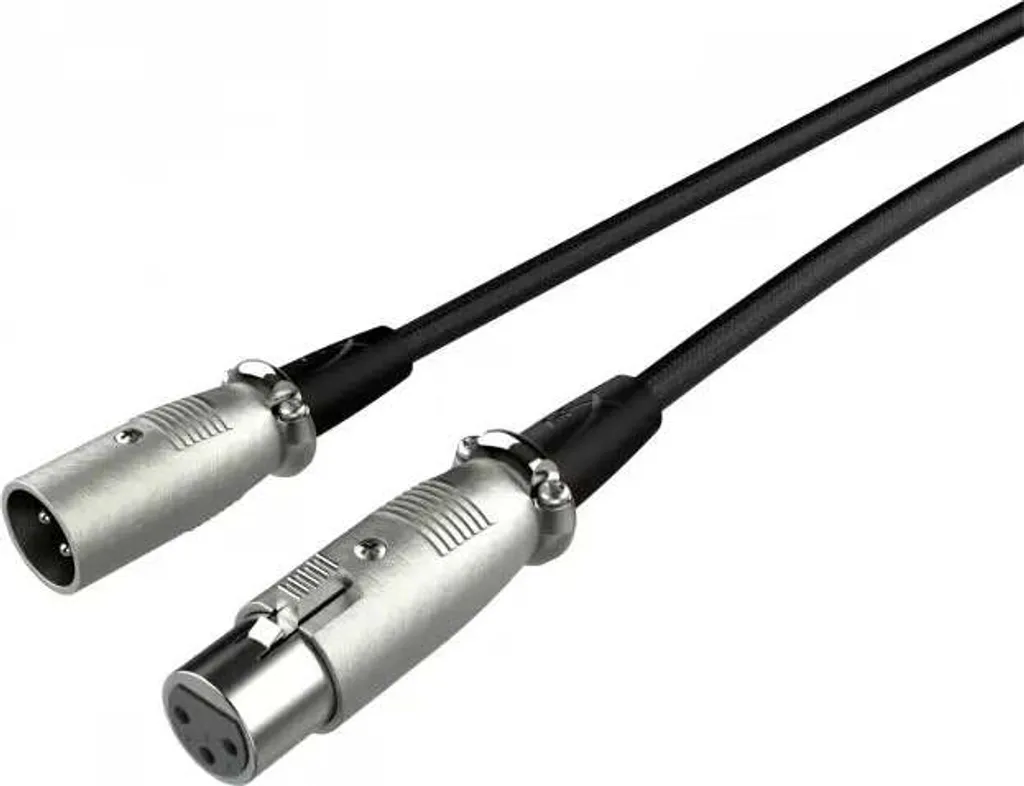 Cordon Microphone XLR HyperX 3 Mètres - Câble Audio pour Studio Noir - 3