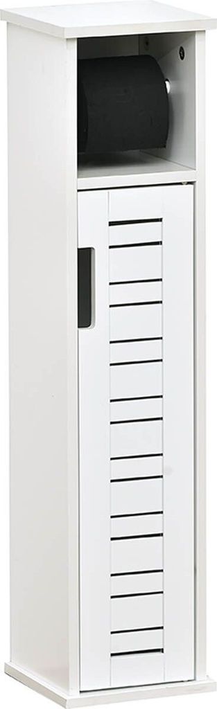 Tendance Toilettenpapierschrank weiß MDF-Platte 18x18x75 cm