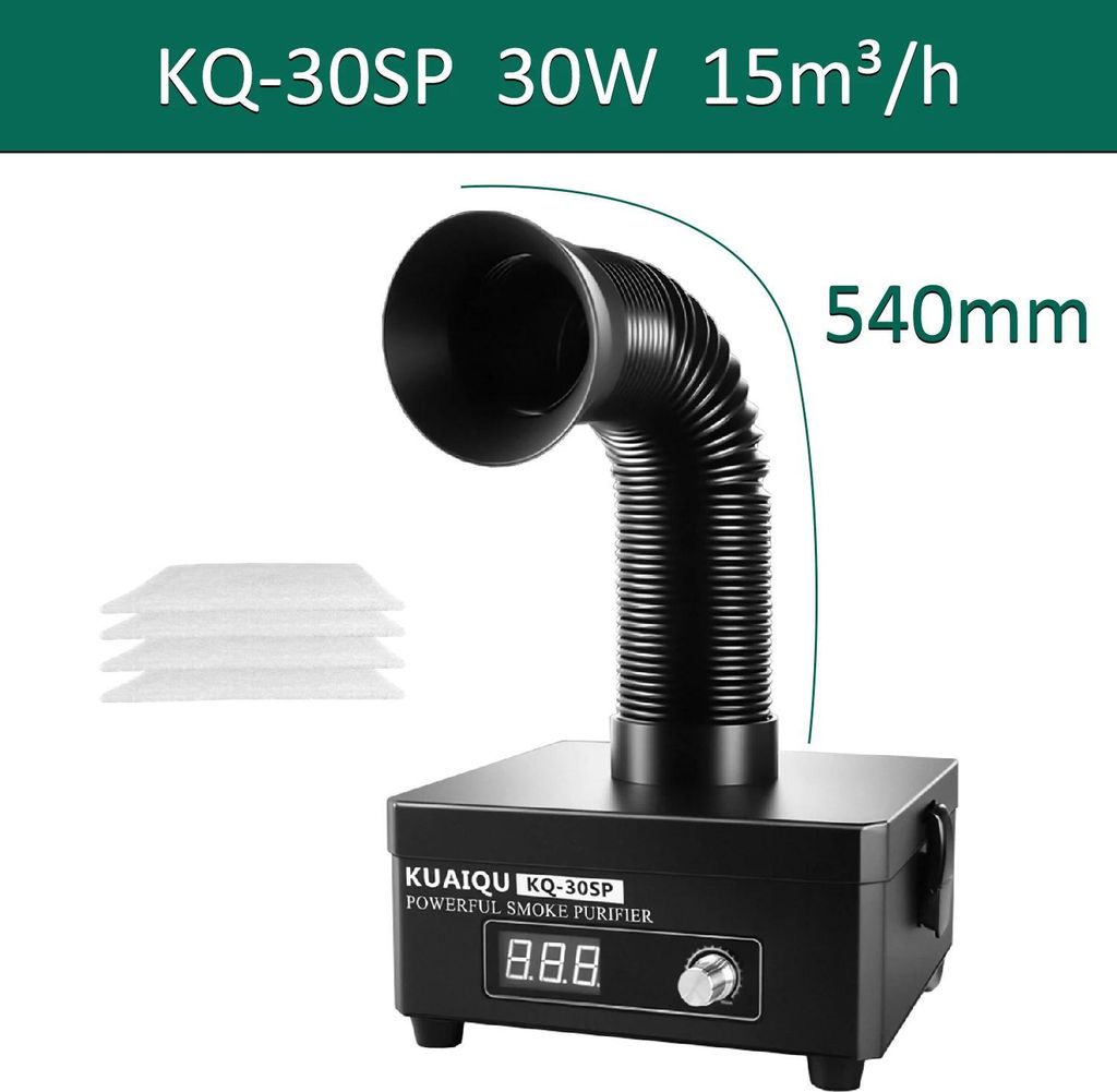 Rauchabsauger/Fume Extractor - KQ-30SP - 30 W - 3-stufiger Produktbild 