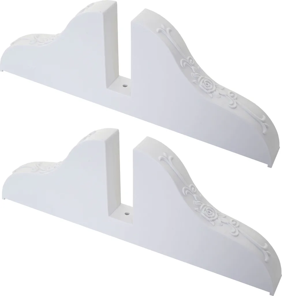 Pied pour paravent blanc - Support stable pour cloison amovible - Lot de 2