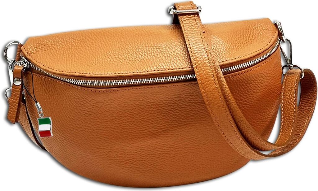 Florence Leder Tasche Gürteltasche tan hellbraun OTF825C