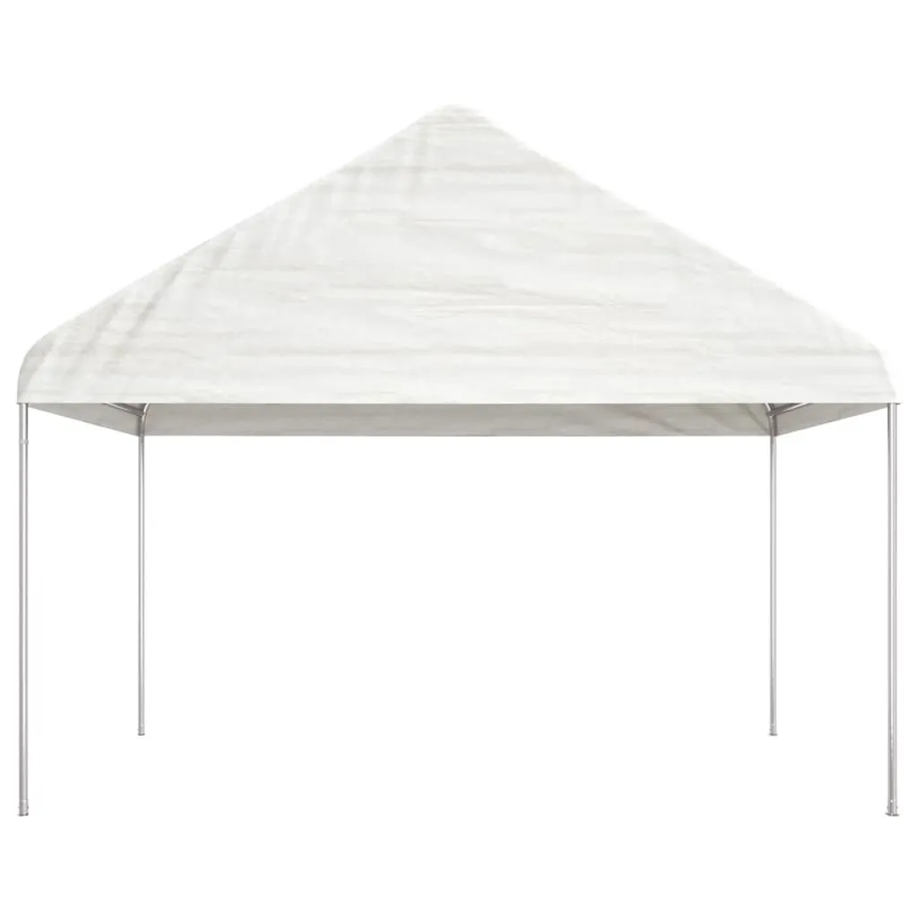 Padiglione Design vidaXL 4,08x2,23 m: Bianco Minimal in PE e Acciaio