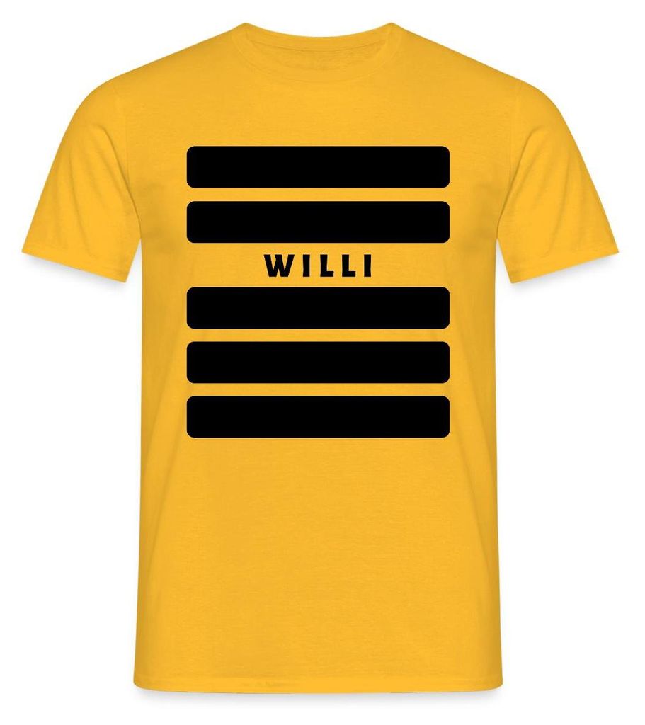 Spreadshirt Biene Willi Partner-Kostüm Fasching Bienenkostüm Männer T-Shirt, S, Gelb