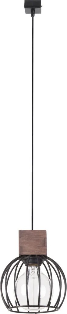 Suspension panier métal noir Milan Sigma - Éclairage chic pour loft
