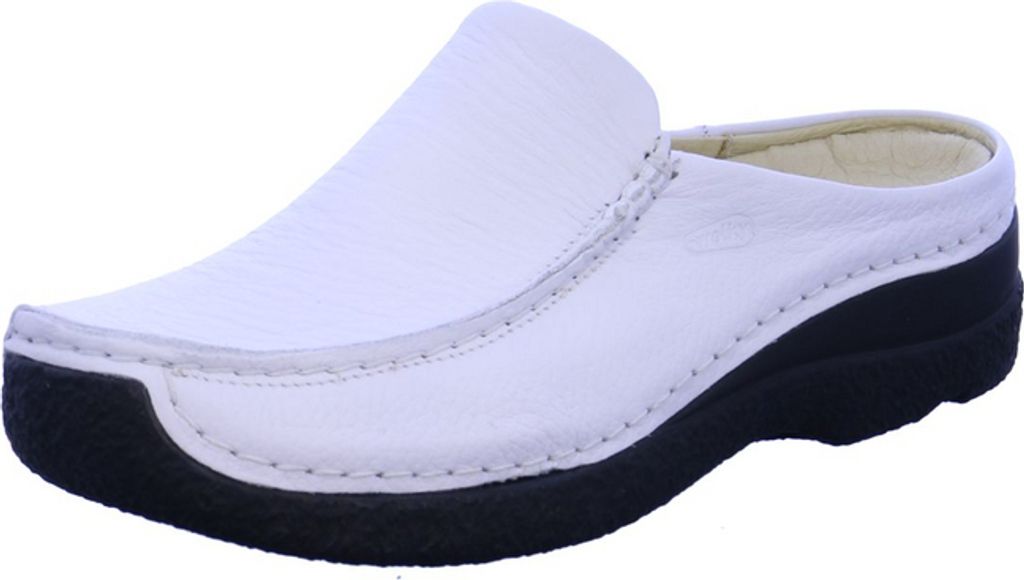 Wolky Seamy-Slide, Clog, Printed leather, White AYR 0625070-100 43