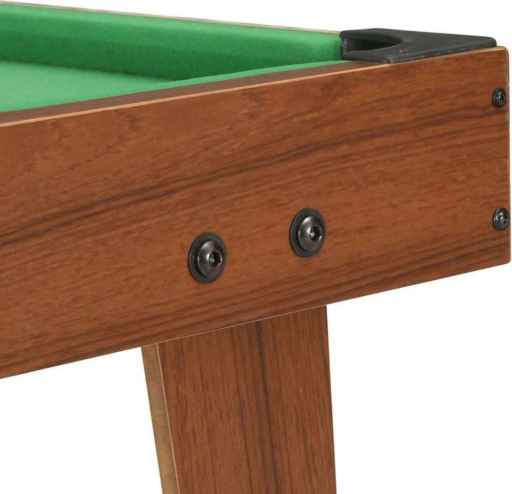 vidaXL 3-nohý mini kulečníkový stůl 92 × 52 × 19 cm Hnědá a Obrázek produktu 5
