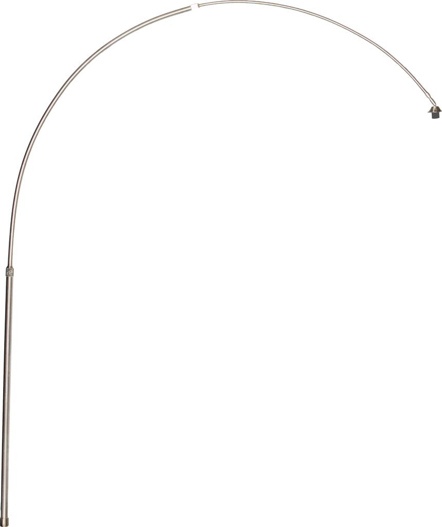 QAZQA - stahl I nickel mattbogen für XXL-Bogenlampe ohne Fuß - Stahl Länglich - LED geeignet