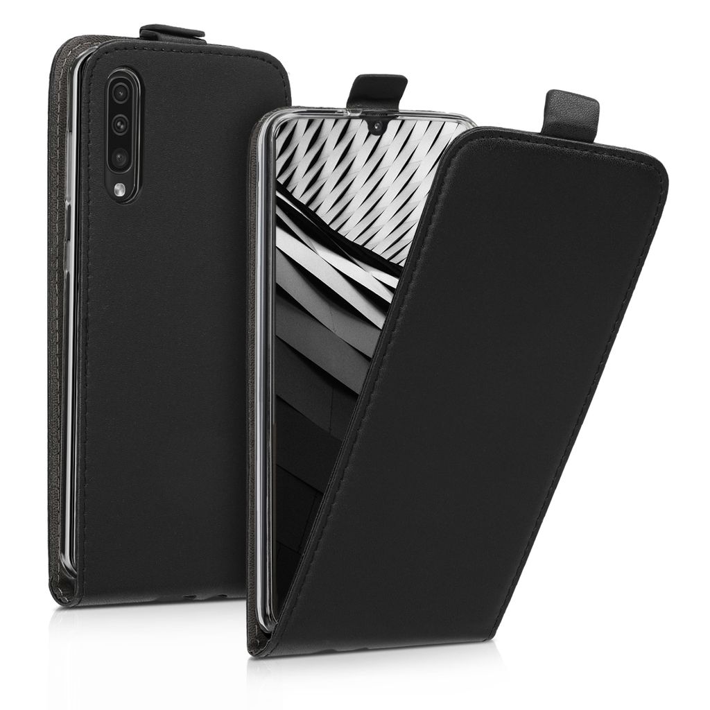 kwmobile Schutzhülle kompatibel mit Samsung Galaxy A50 - Hülle Handy - Flip Case Handyhülle Schwarz