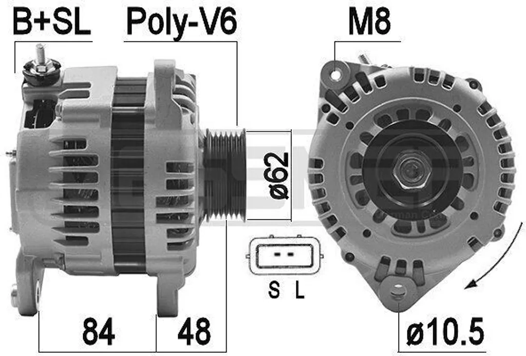 Alternateur de voiture pour Maxima QX A33 et Murano Z50 - 110A 12V OE