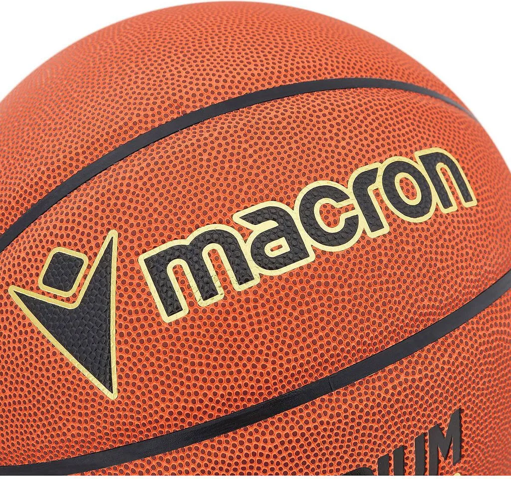 Ballon de basket taille 6 durable orange Macron Nobium Pro - 2