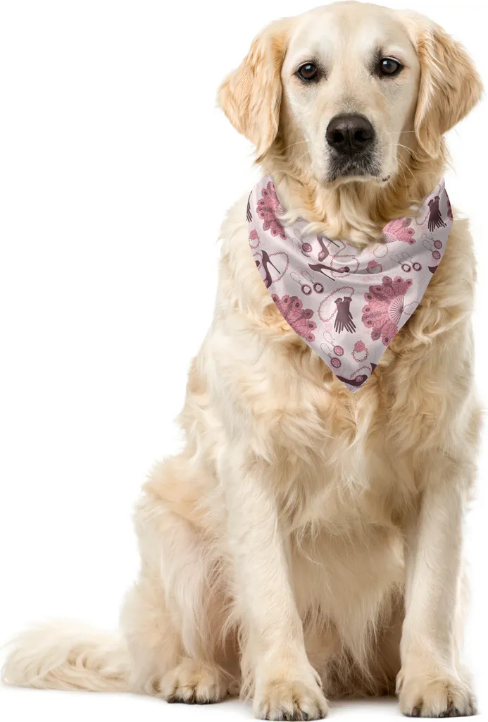 Foulard Bandana Rosa Vintage ABAKUHAUS 55x55 cm - Trend Retrò 2026