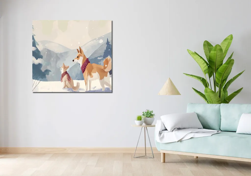 Tableau Image 100 x 90 cm Compagnon Schneiger - Décoration Murale Chic
