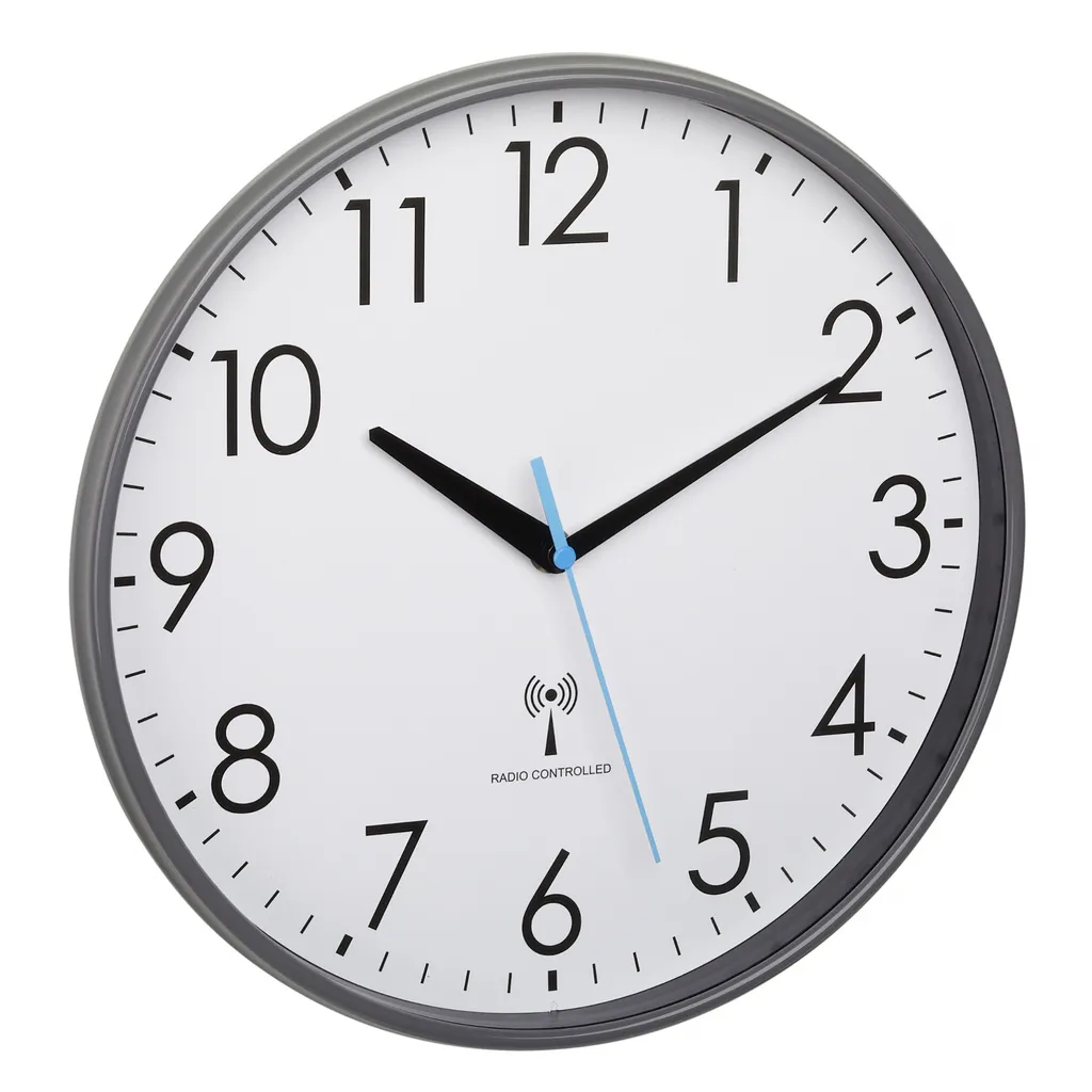 TFA Dostmann 60.3549.10 Orologio da Parete Radiocontrollato Grigio 30cm