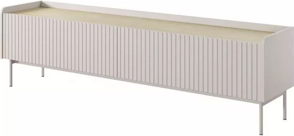 TV-Ständer 153 cm MATION - Scandi-Eiche / Beige