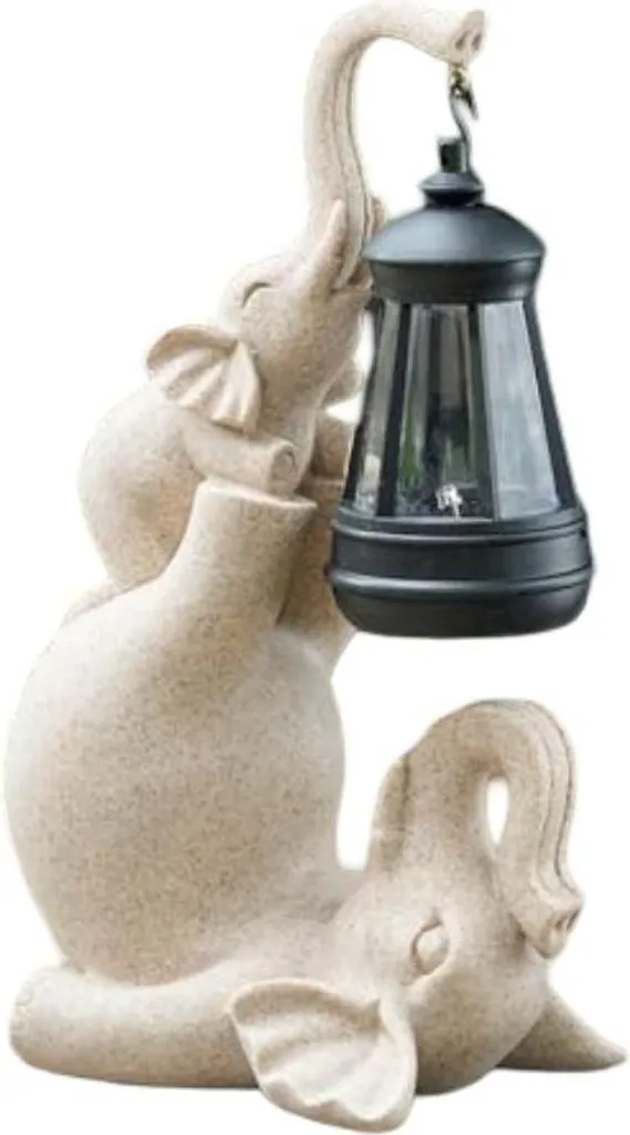 Décoration de jardin éléphant solaire : illuminez vos zones d'ombre