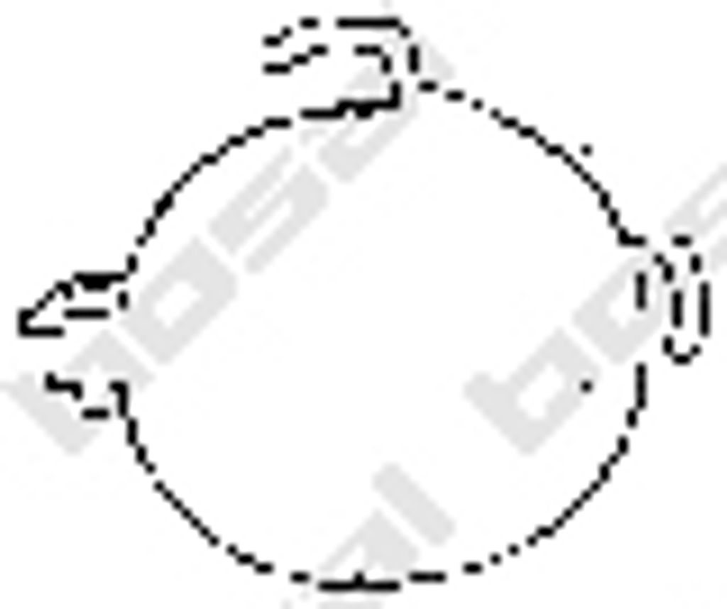 Bosal Halter, Abgasanlage Mittelschalldämpfer 251-945