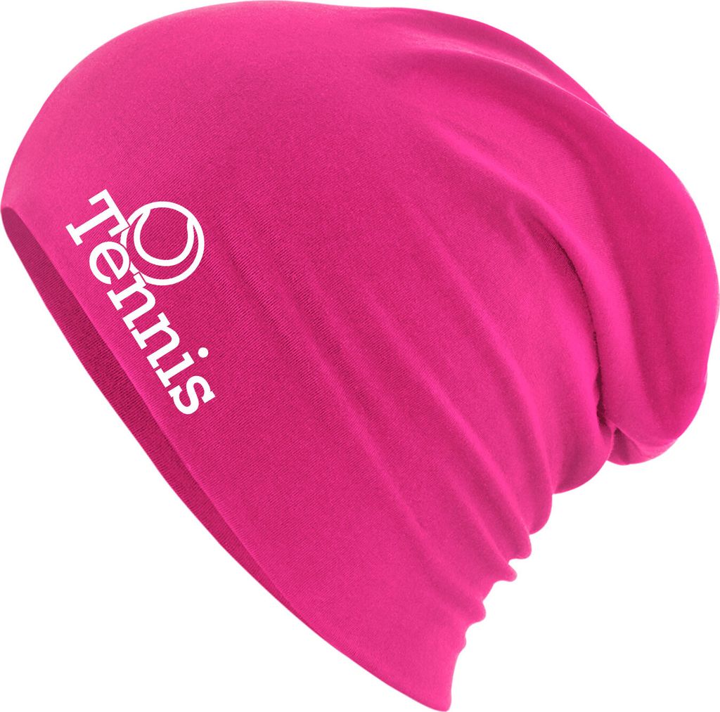 Huuraa Beanie Tennis Ball Fuchsia One Size Baumwolle und Elasthan Mütze Geschenkidee