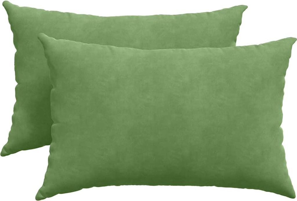 vidaXL Sofakissen 2 Stück Hellgrün 60 x 40 cm Cordstoff