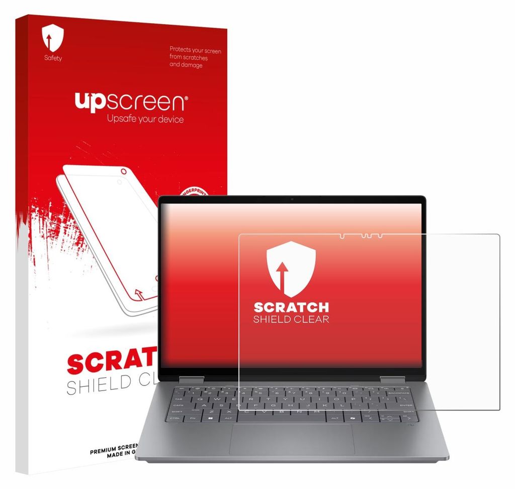 upscreen Schutzfolie für HP OmniBook X Flip 14 Displayschutz Displayschutzfolie Folie Klar Transparent
