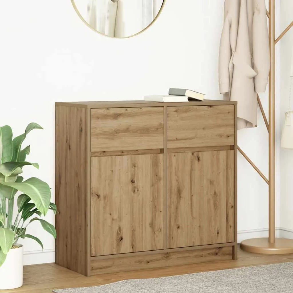 Maison Exclusive Credenza Rovere 80x34cm | Stile Scandinavo