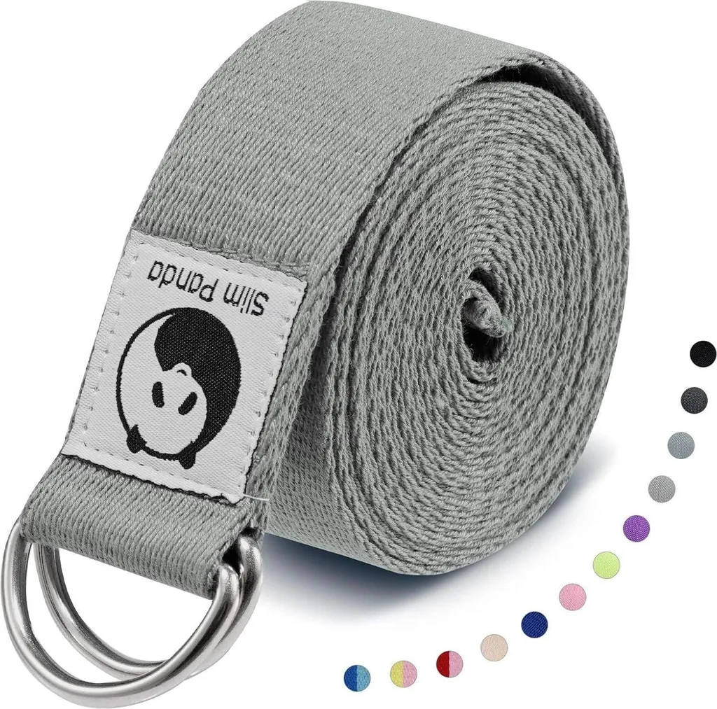 Ceinture de yoga pour étirements et fitness sangle coton 180 cm