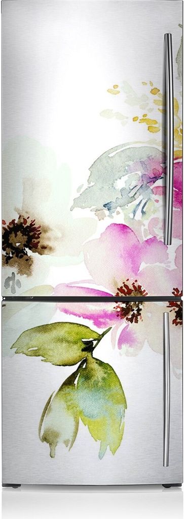 Aufkleber Kühlschrankmagnete Dekoration Kühlschrankfolie 60x205 cm - Blumenstraußblumen