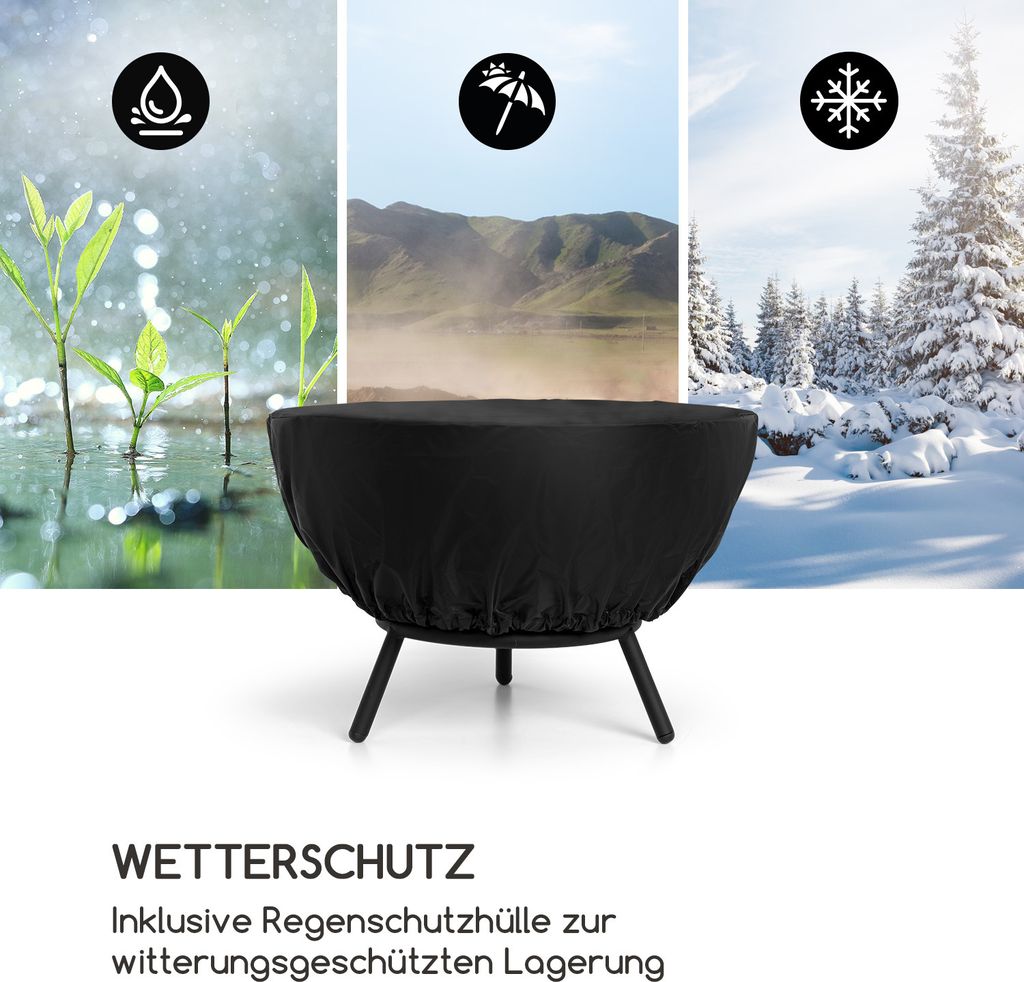 Blumfeldt Feuerschale, Outdoor Feuerstelle mit 3-Beinbein Produktbild 8