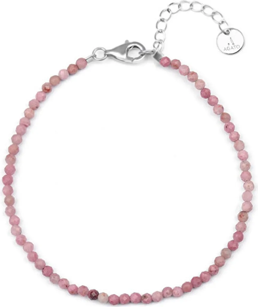 Bracciale minerale con rodonite POL-B01/21L