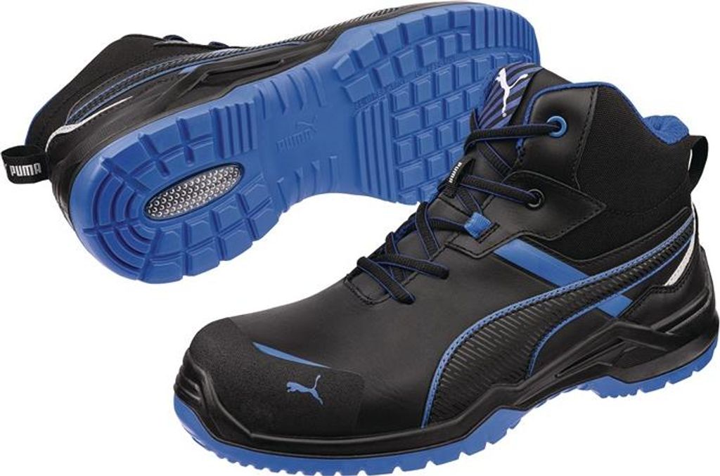 Puma Safety Puma Sicherheitsstiefel Krypton Blue Mid S3S ESD FO SR 634270 Gr. 40 blau