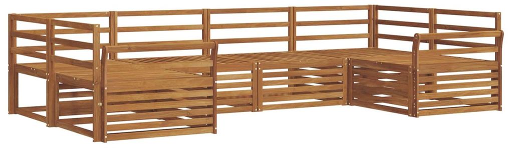 Outdoor-Sofagarnitur 6 pcs Natur
