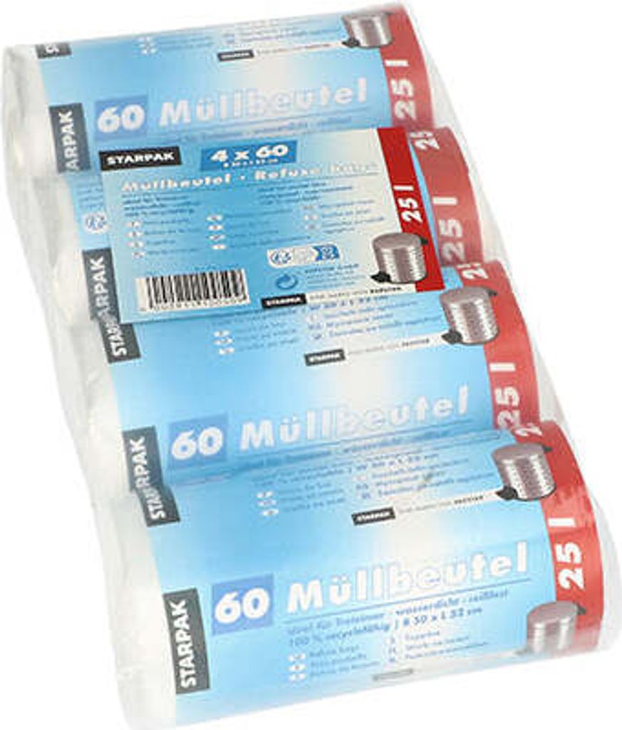 Papstar 10050, 25 l, Transparent, Hart-Polyethylen (HDPE), Produktbild 