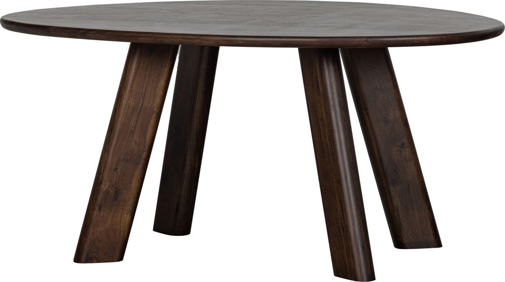 roundly esstisch/schreibtisch 160x110 mangoholz dunkelbraun Produktbild 