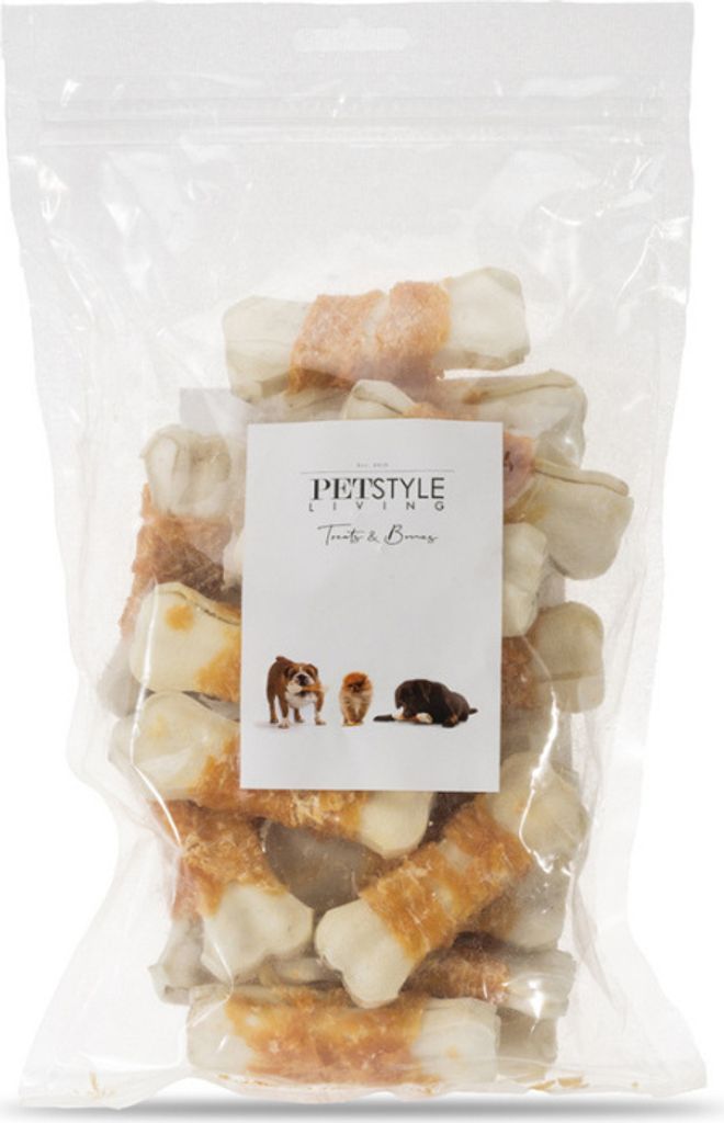 Petstyle Living Gepresste Kauknochen mit Huhn - Hundesnack Produktbild 