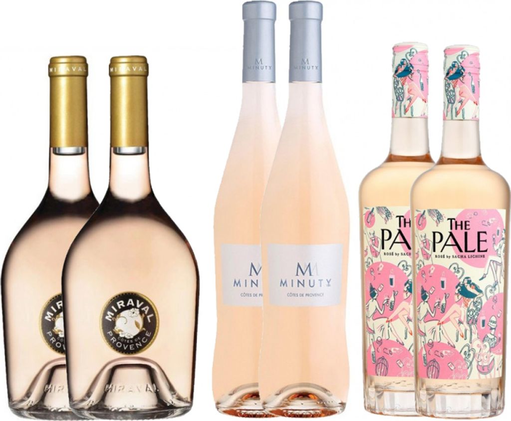 Pack 6 botellas Vive la Provence Roséwein Frankreich 450 cl 11.5 %