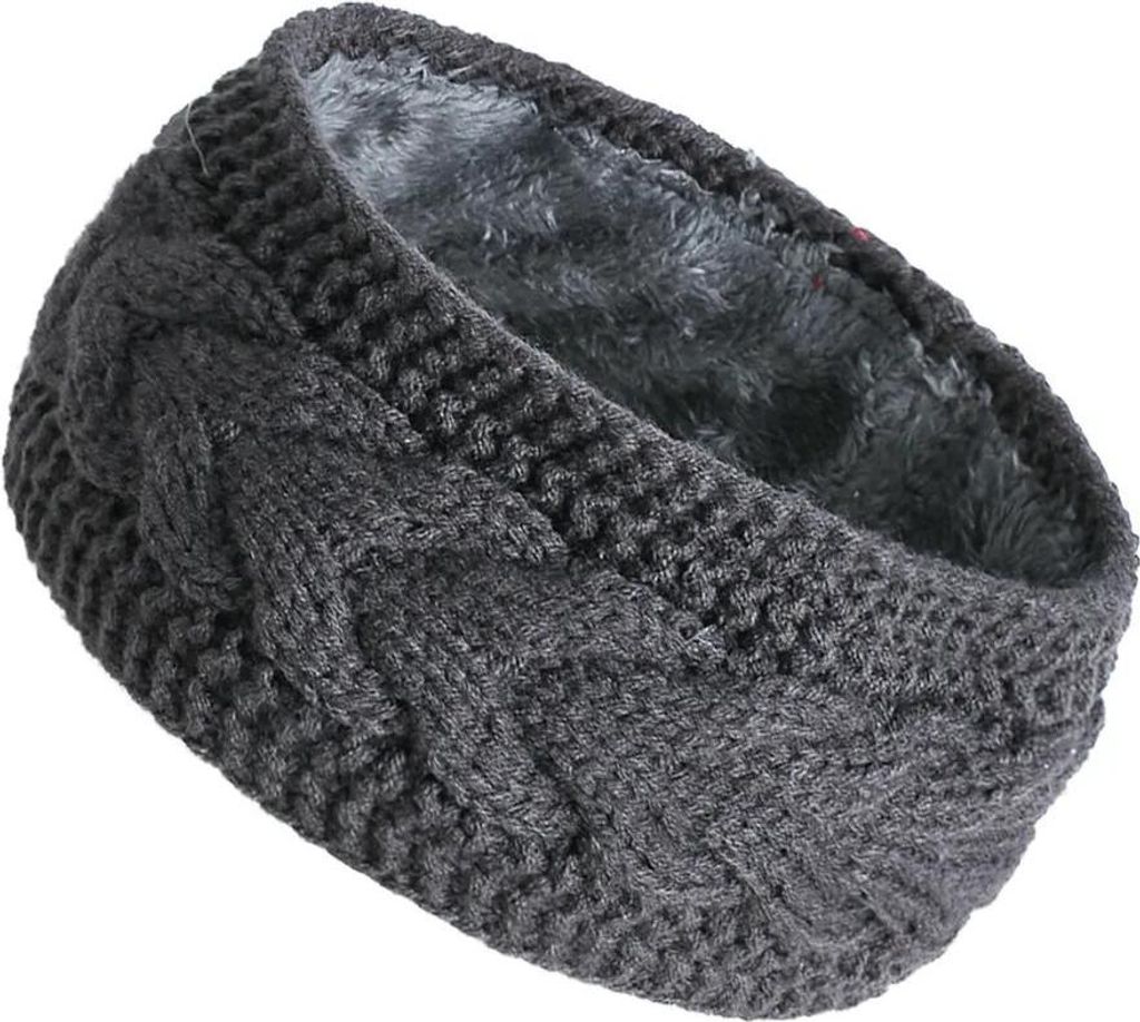Stylisches Dunkelgraues Stirnband ZB – Warm und Elegant KP39336