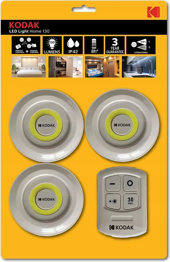 Recensione Kodak Home 130: Kit 3 Punti Luce LED con Wireless Remote