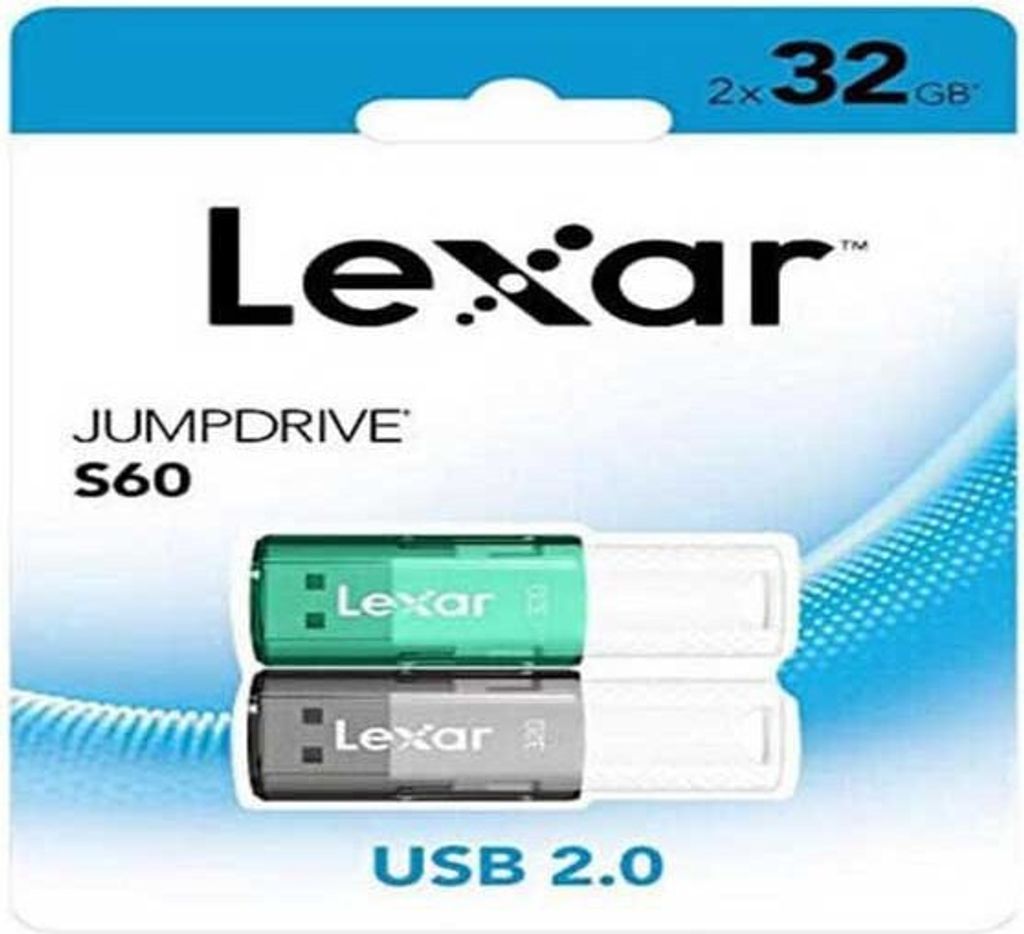 Lexar Jumpdrive S60 32gb Usb-stick 2 Einheiten Durchsichtig Durchsichtig One Size