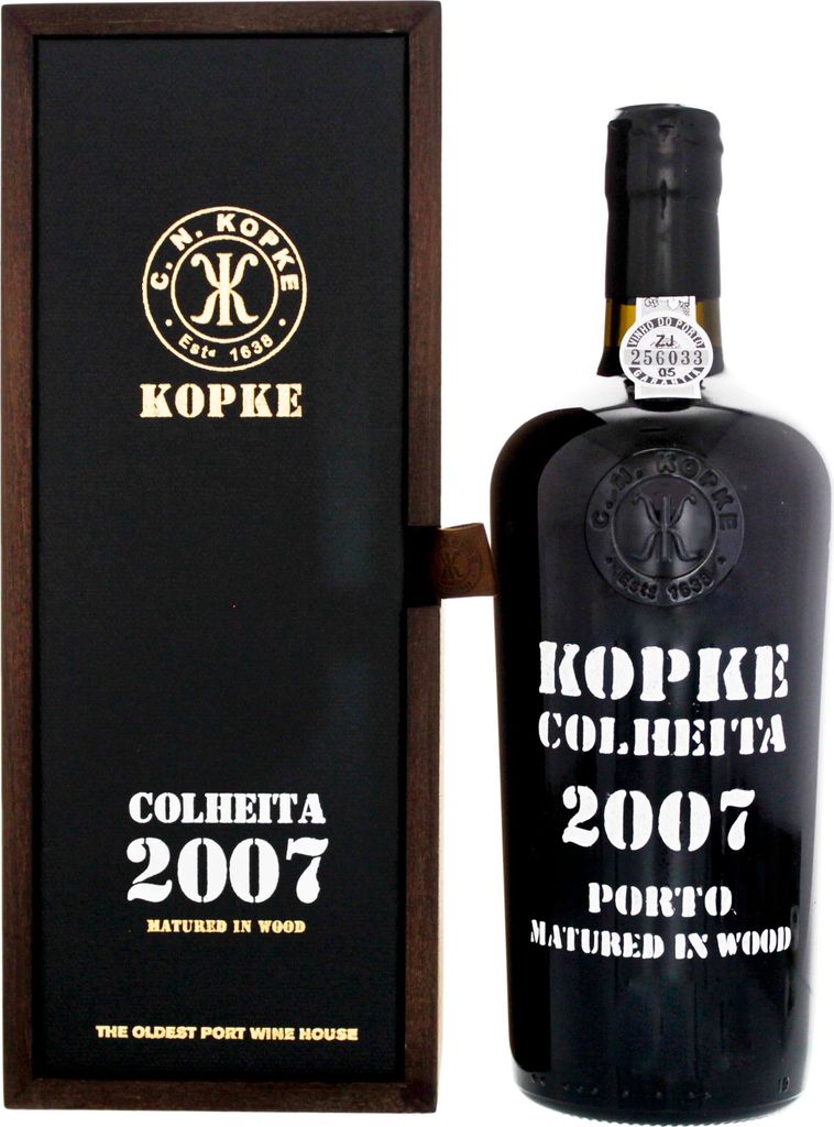 Kopke Colheita Port 2007 0,75L Wooden Box 20%