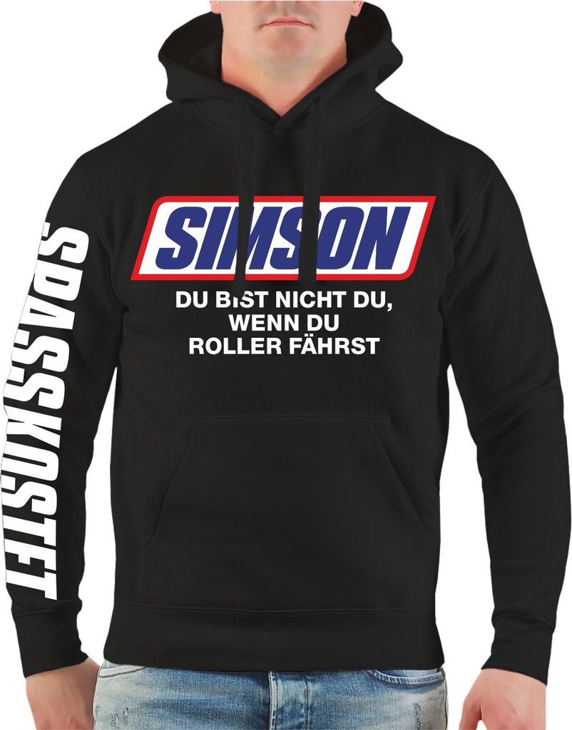 Herren Kapuzenpullover Simson Du bist nicht du wenn du Roller fährst