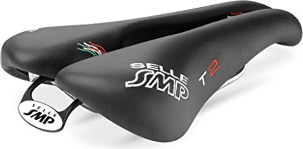 Selle SMP T2 Blanche pour Triathlon et Contre-la-montre Cyclisme