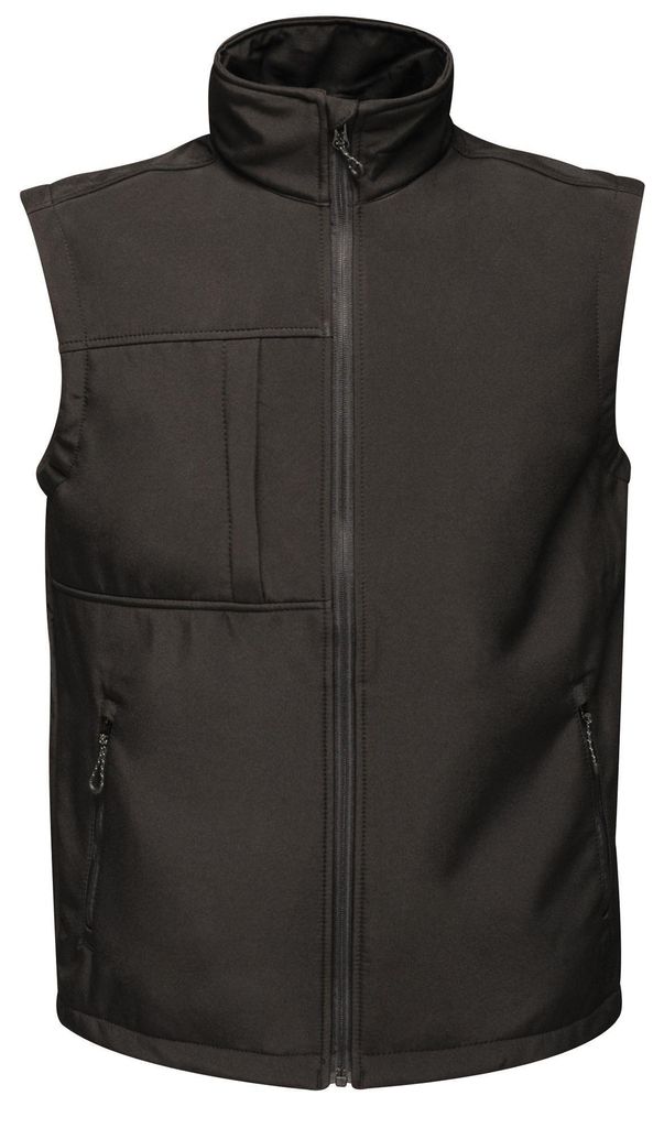 Regatta Herren Softshell-Weste Octagon, dreilagig, bedruckbar LT334 (4XL) (Schwarz)