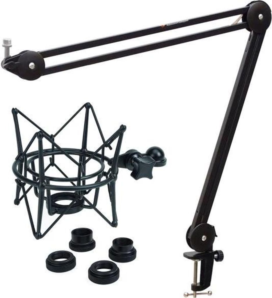 keepdrum MS138 Gelenkarm-Stativ mit Mikrofon-Spinne Schwarz Produktbild 