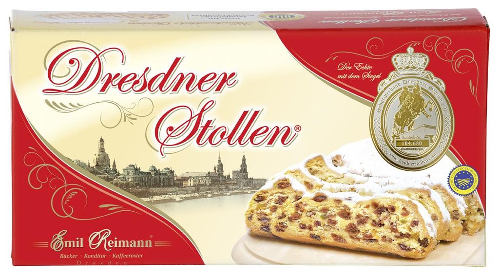 Emil Reimann, vánočka "Christstollen" z Drážďan s mandlemi Obrázek produktu 