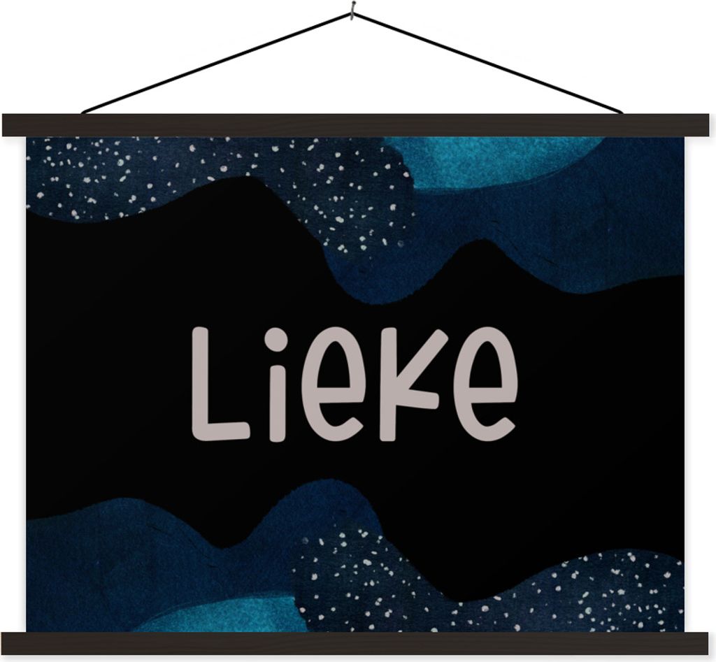 MuchoWow Textilposter Lieke - Pastell - Mädchen 150x113 cm mit schwarzem Rahmen - Wohnzimmer