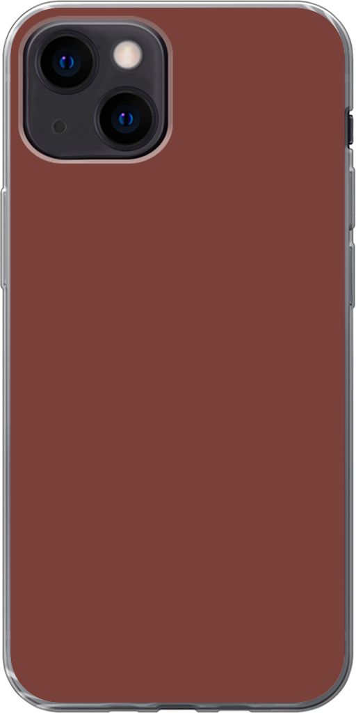 MuchoWow Handyhülle Schutzhülle Hülle für Telefoonhoesje iPhone 13 mini Palette - Rot - Innenbereich Silikon Softcase Handy Hülle - Softcase