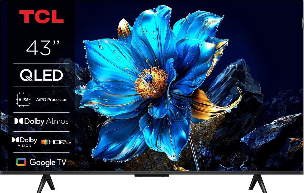 TCL 4K QLED TV | 43T69C | 43 | Smart TV | Google TV | UHD | Obrázek produktu 