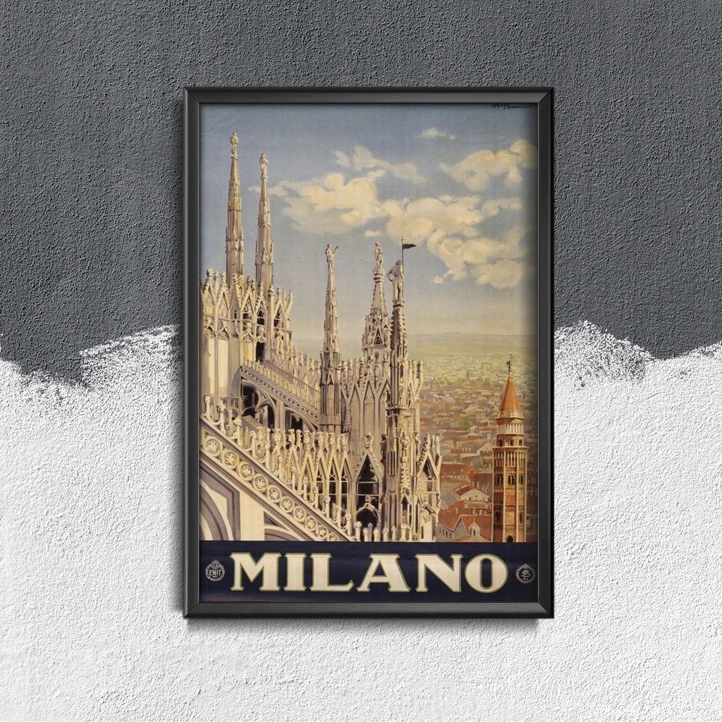 Poster - Canvas - Leinwand - 42 cm x 59,4 cm - Mailand, Italien