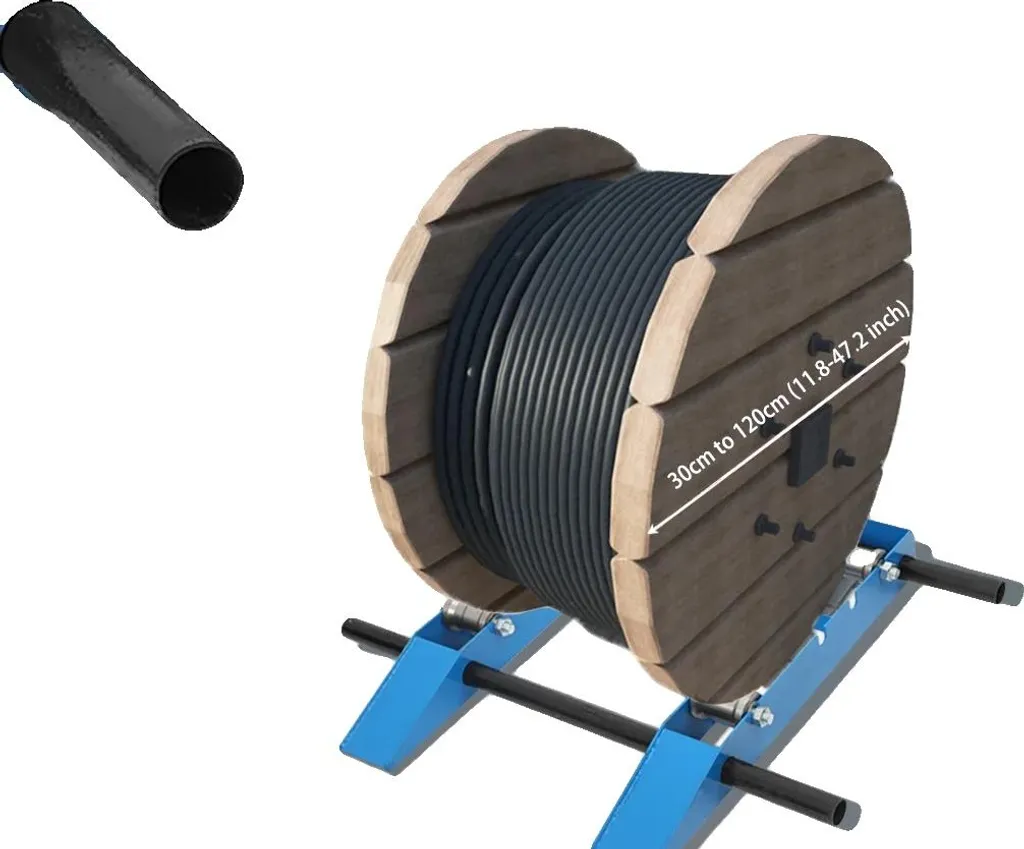 Support dérouleur ultra durable avec roue acier massif réglable