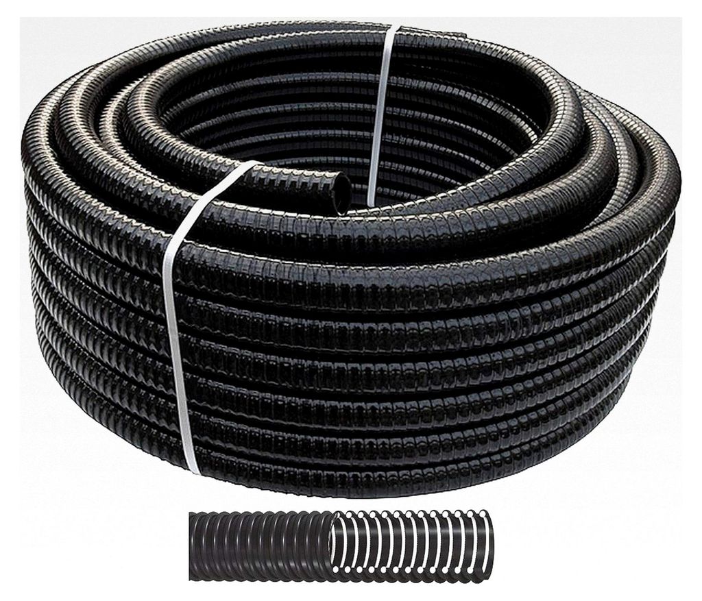 25m Teichschlauch Spiralschlauch 25mm 1' für Pumpen und Filter - EU
